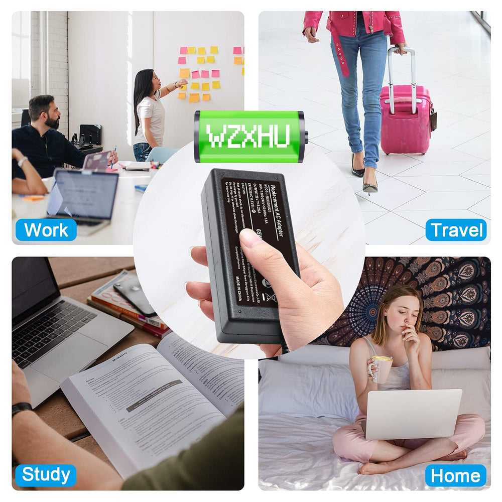 WZXHU charger with AC cord ready for plug-and-play power anywhere.