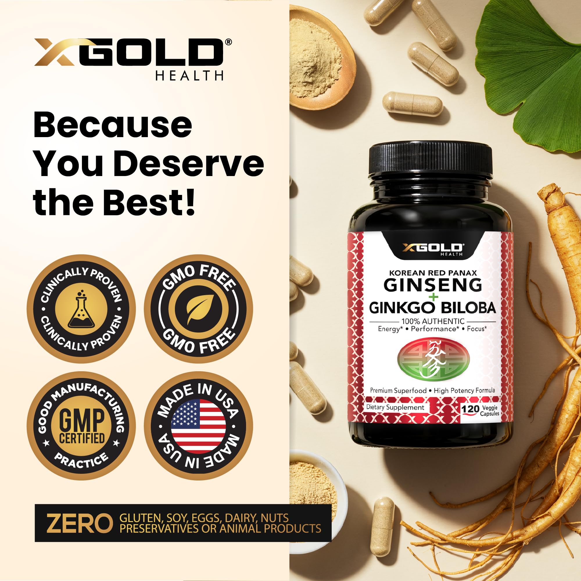 Lifestyle shot showing daily routine with X Gold Health for focus and clarity