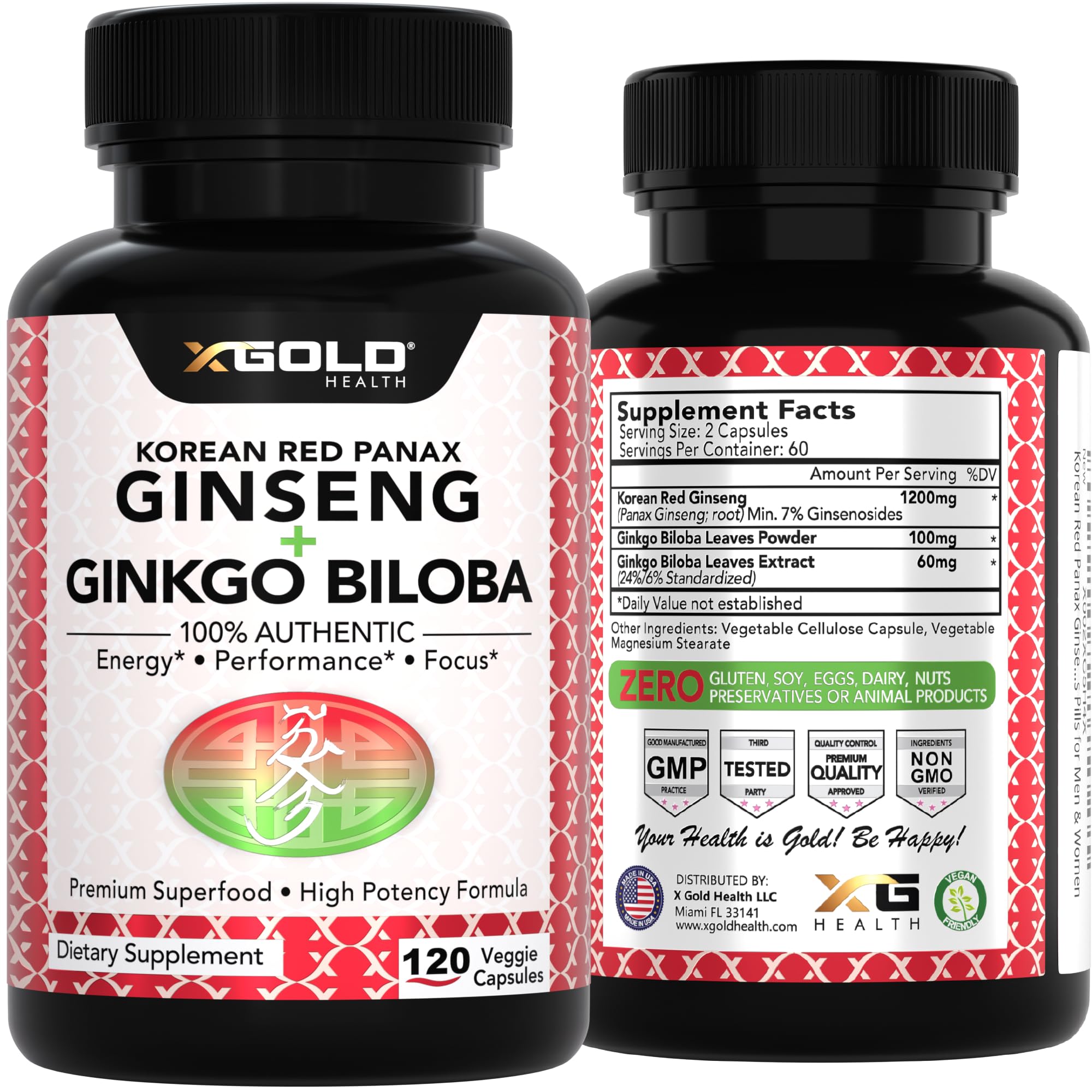 Non-GMO vegan supplement ready to take with a glass of water