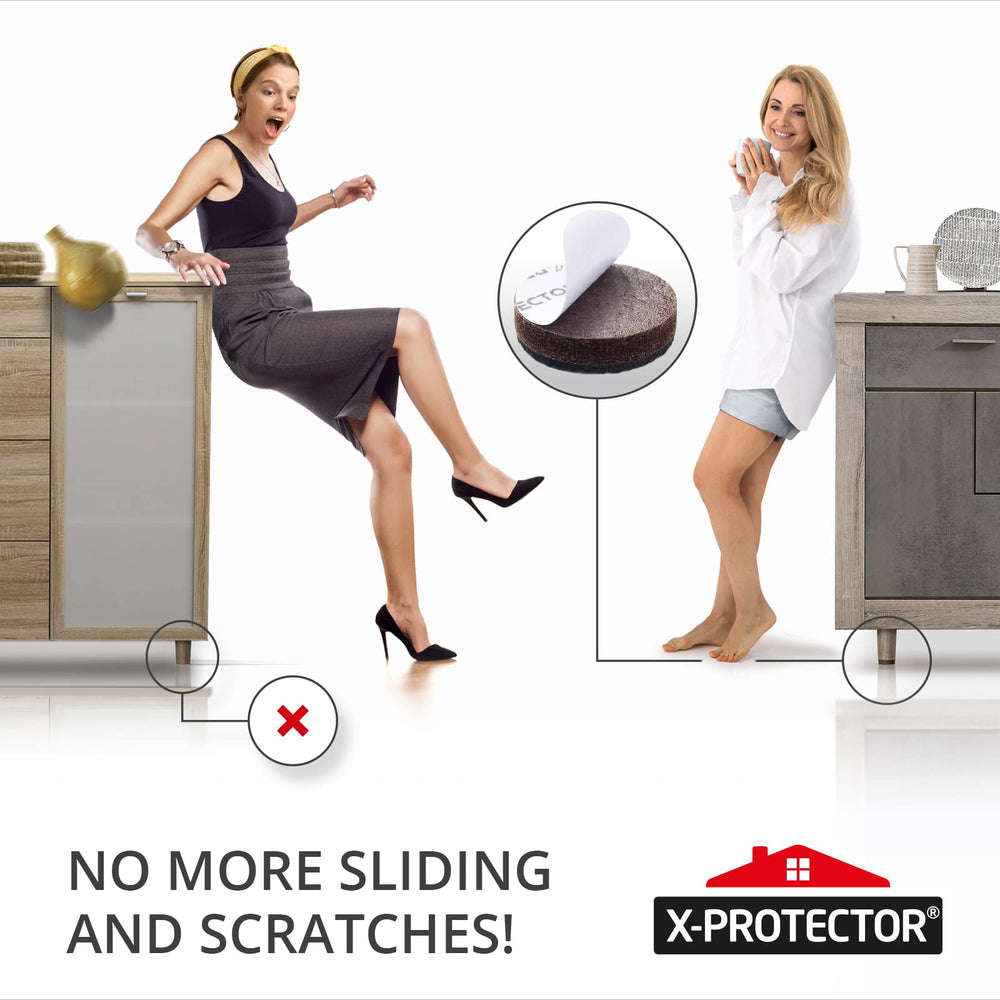 X-PROTECTOR anti-slip coasters safeguarding floors and furniture