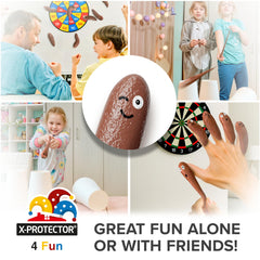 X-Protector mini poop emoji figures ideal for party favors.