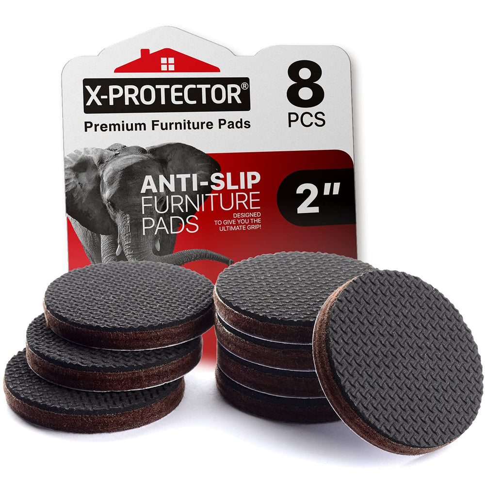 X-PROTECTOR non-slip pad 8 pcs on furniture legs for stability and floor protection