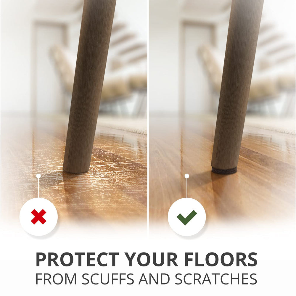 X-Protector round furniture pads provide long-lasting grip with premium adhesive.