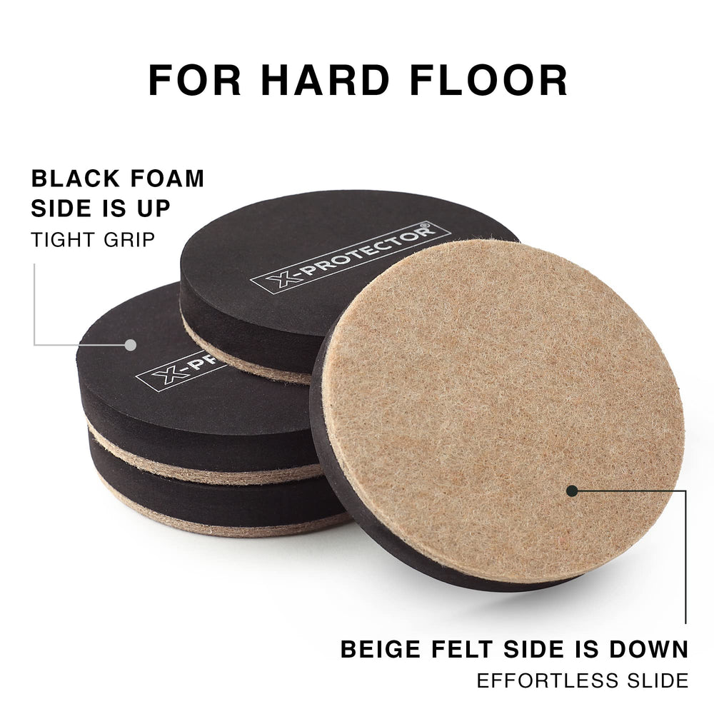 X-Protector rubber foam grip detail for secure placement.