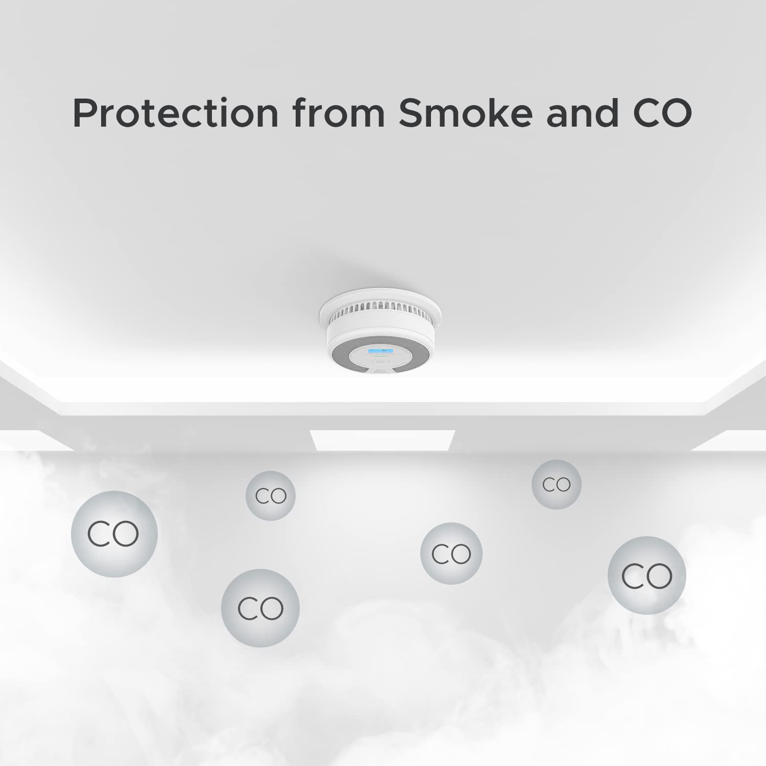 X-Sense SC07 photoelectric smoke sensor detects smoldering smoke quickly.
