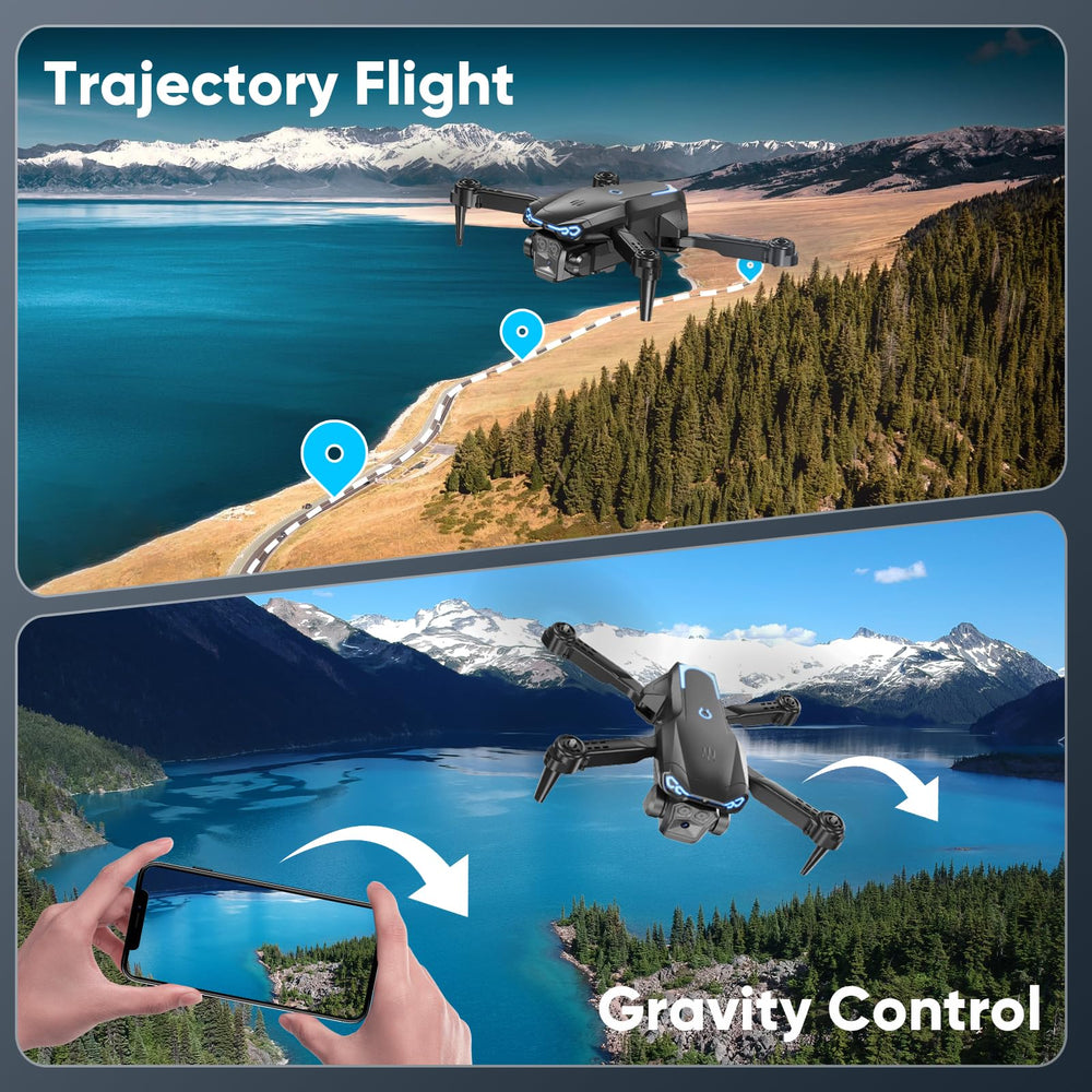 X-shop foldable drone offers three speed modes for gradual skill growth.