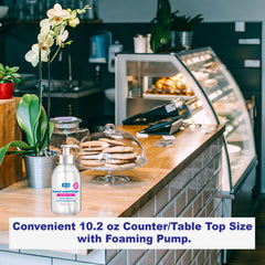 X3 Clean moisturizing sanitizer on skin demonstrates non-drying, comfortable feel.