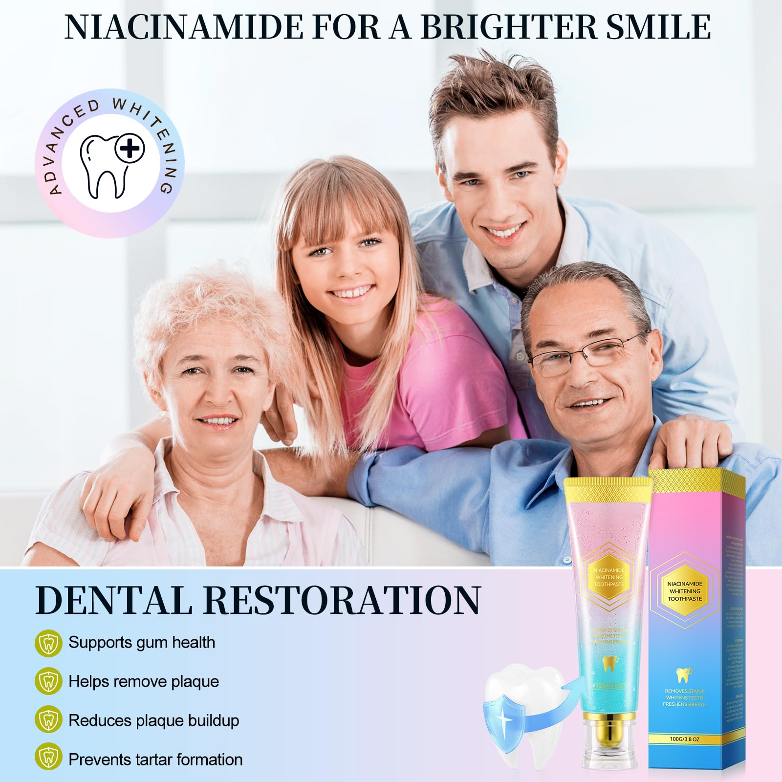Xaarty Niacinamide toothpaste promotes long-lasting freshness, up to 12 hours.