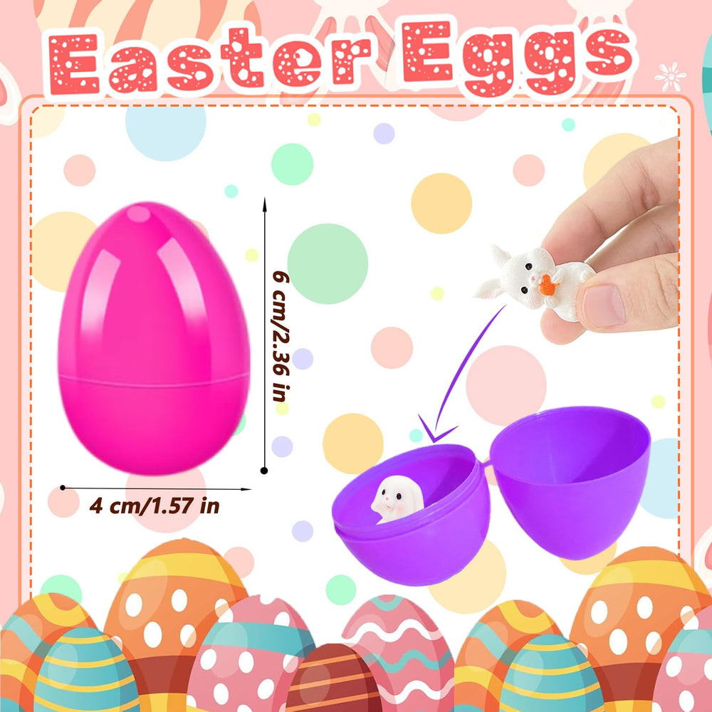 Xanllaxa eggs feature 12 different bunny styles for variety and delight.