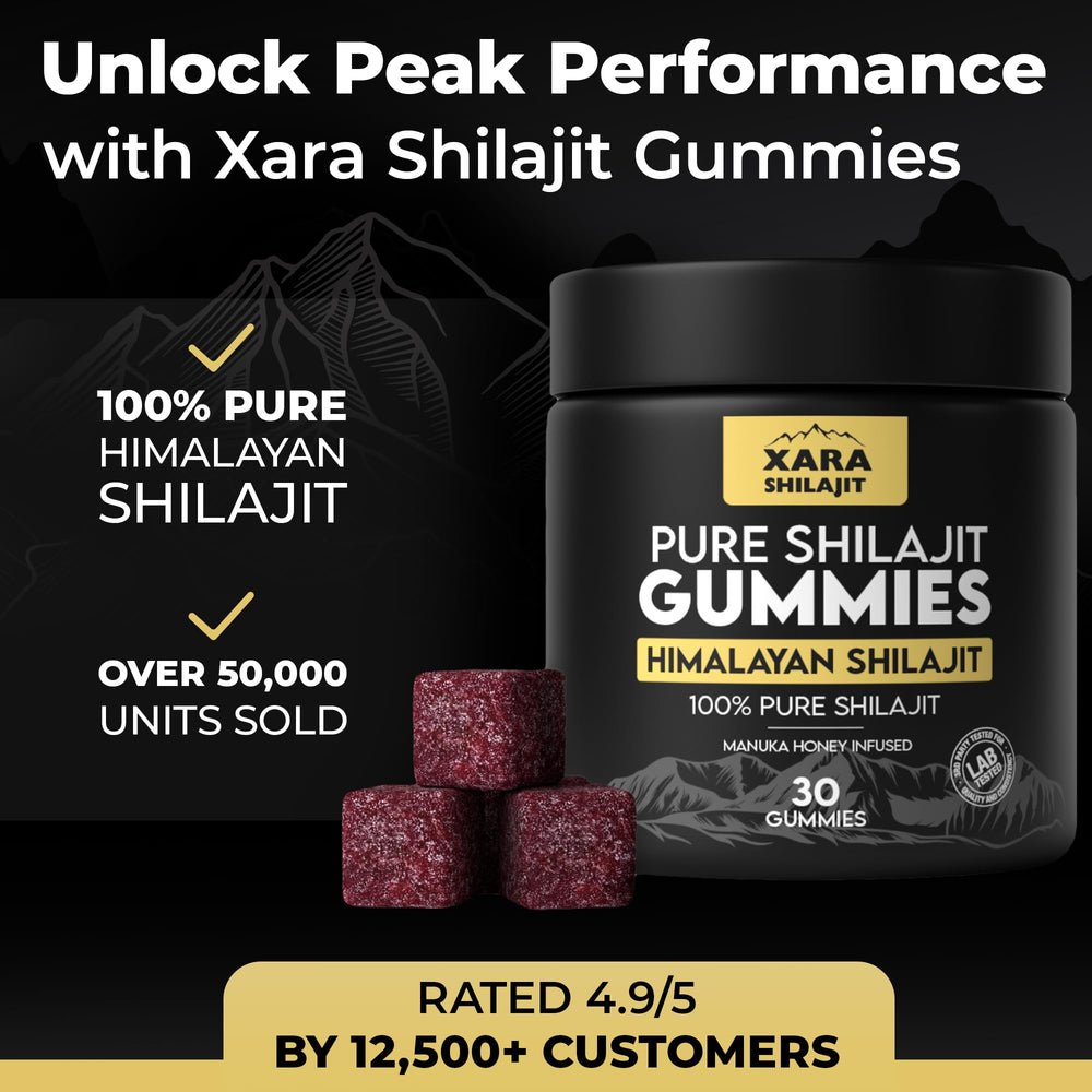Xara Shilajit Gummies natural honey note supports gentle sweetness