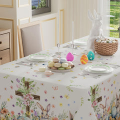 XCHI Easter decor tablecloth demonstrates versatile indoor outdoor use for parties.