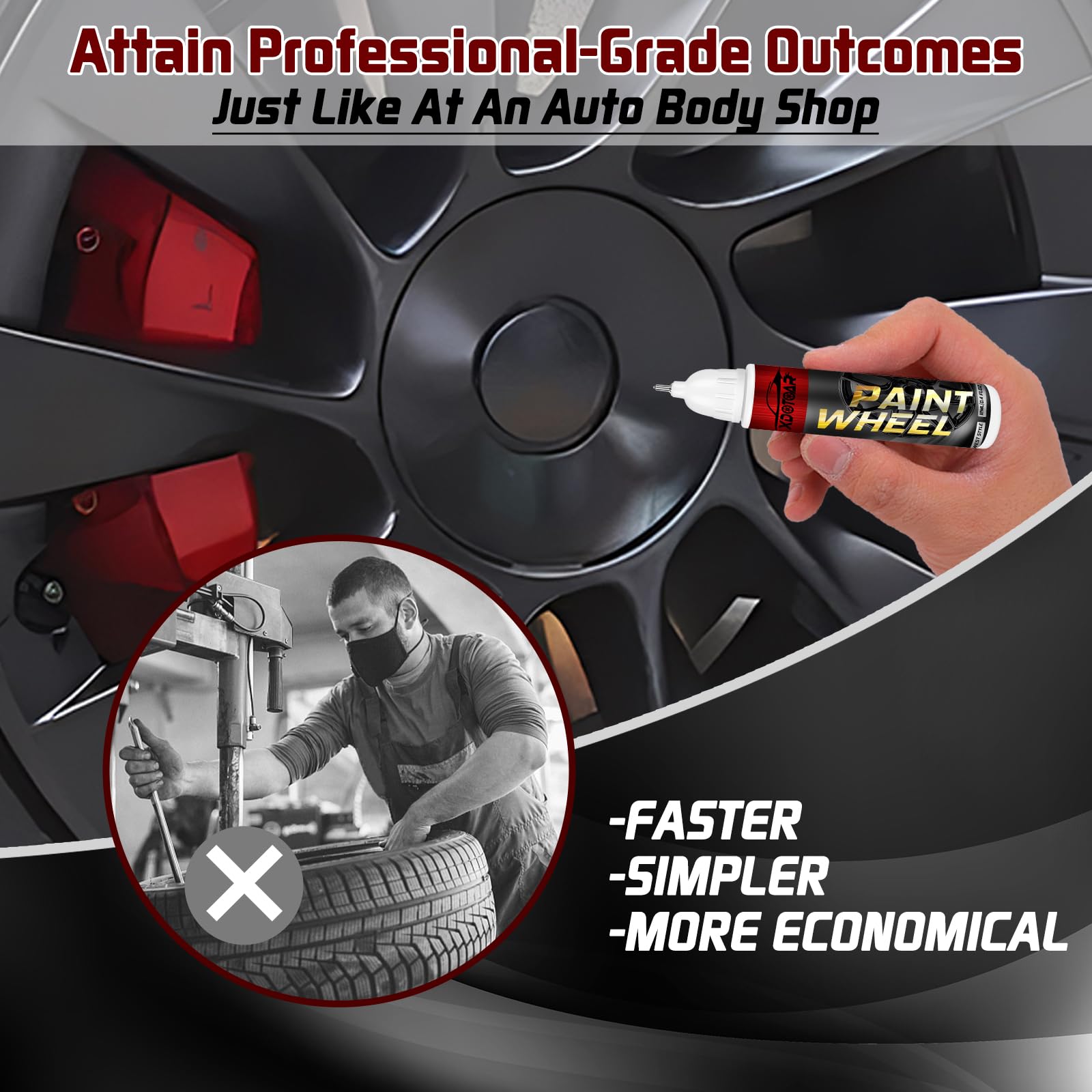 Xdotoar matte black paint dries in about 10 minutes for fast touch ups.