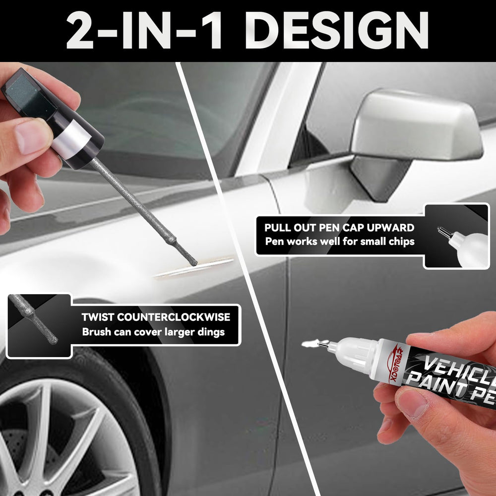 Xdotoar grey touch up paint dries in minutes for quick, on-the-go fixes.