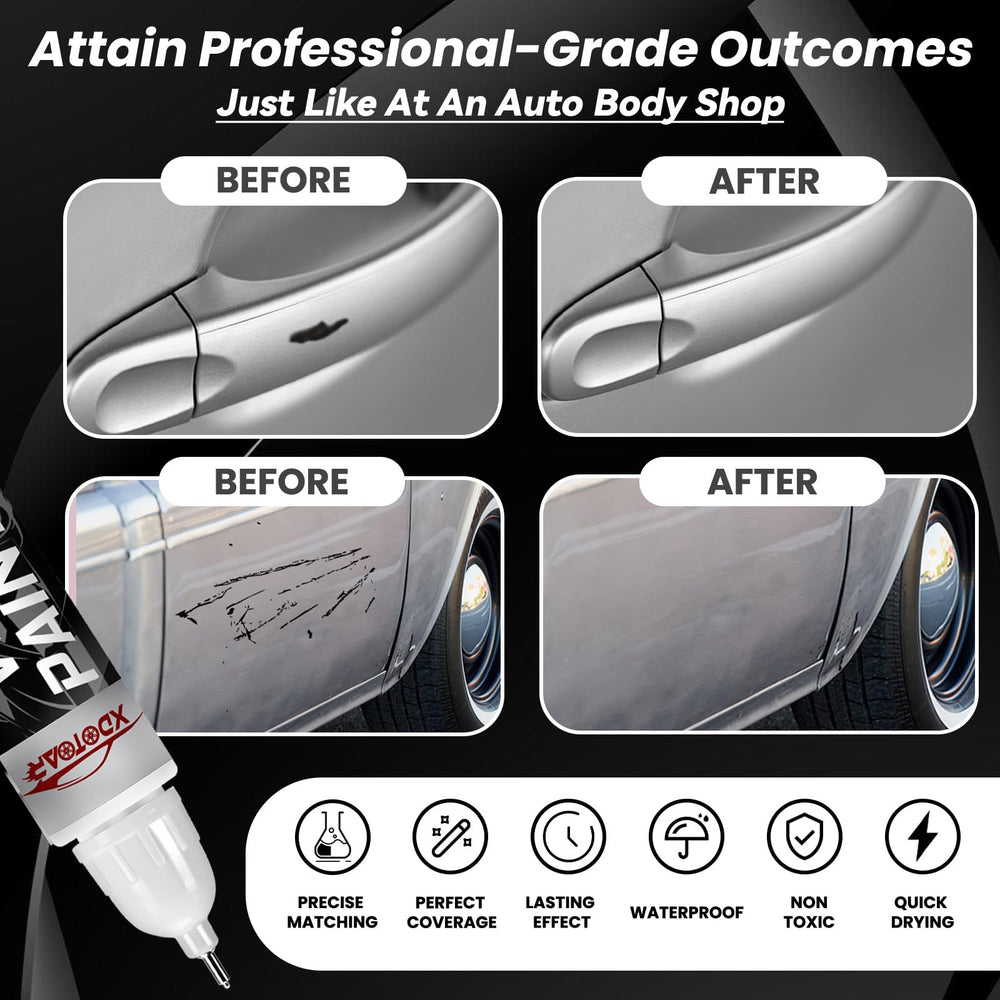 XDOTOAR Silver Touch Up Paint metal tip shown for small chip fixes