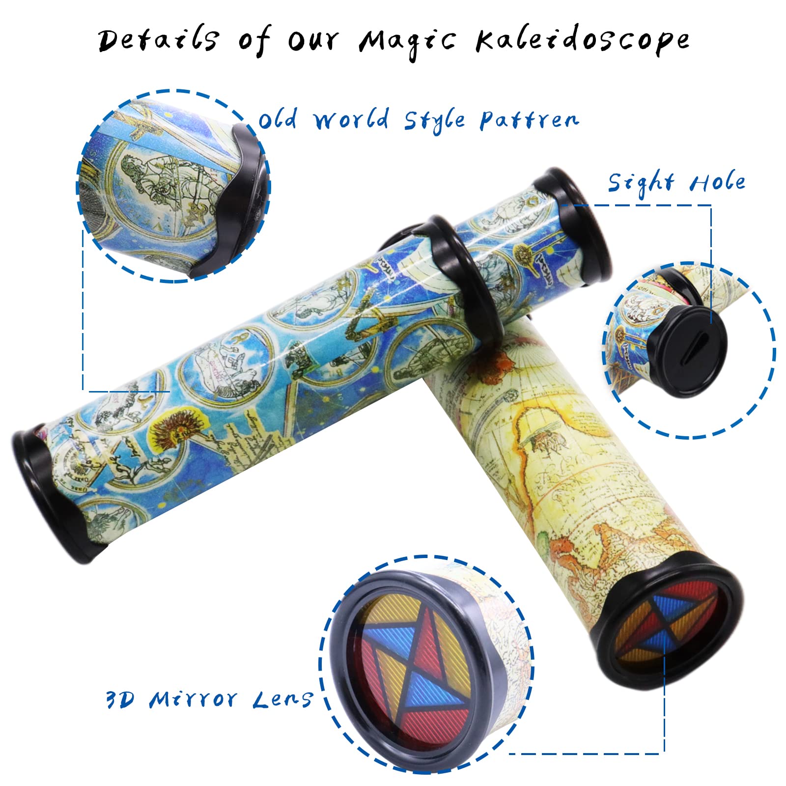 Xeehwb stretchable kaleidoscope extending up to 30 cm for play