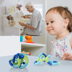 Xesakesi quiet tactile fidget pieces closeup demonstrating silent, calming play