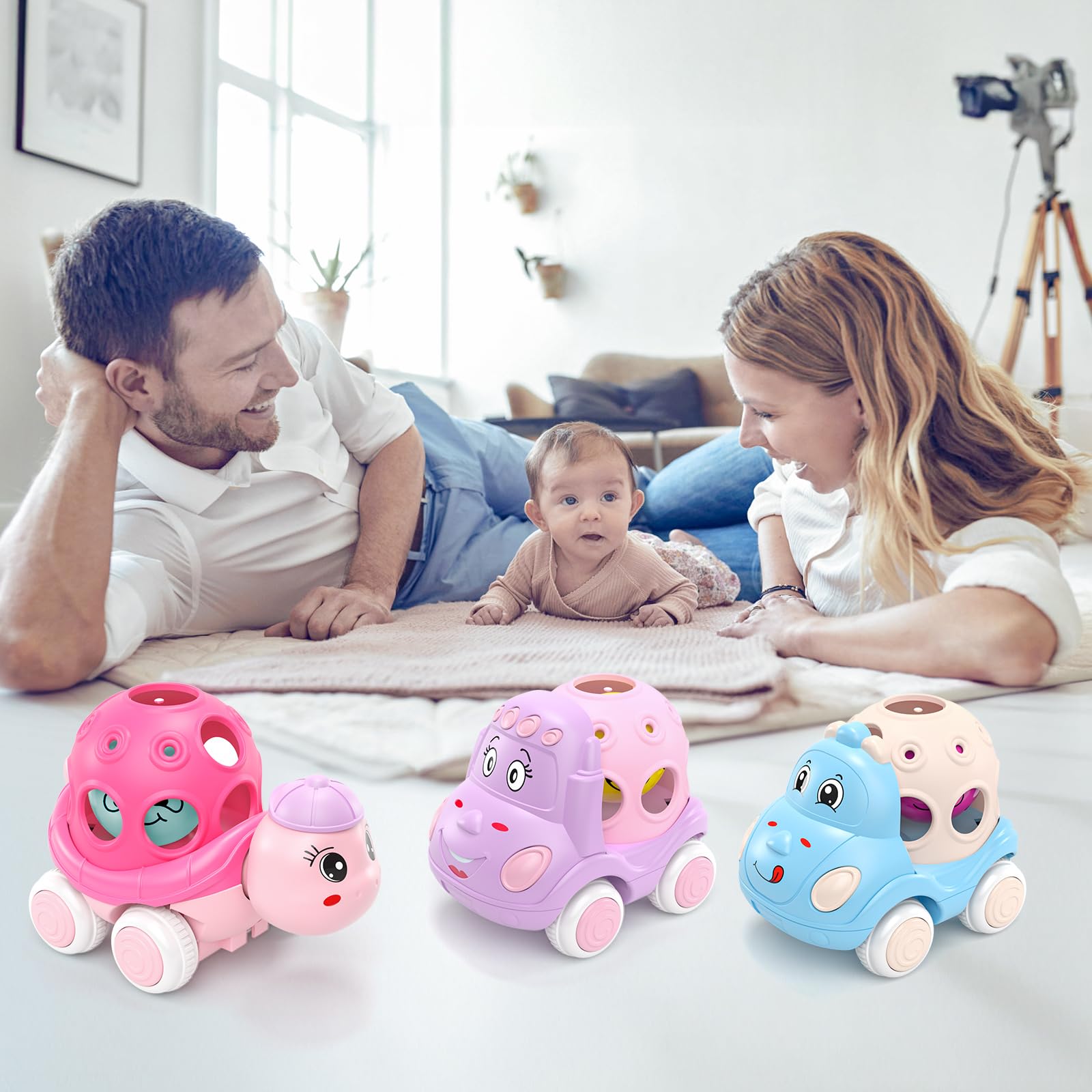 XFFFun baby girl car rounded edges, designed for worry-free handling.