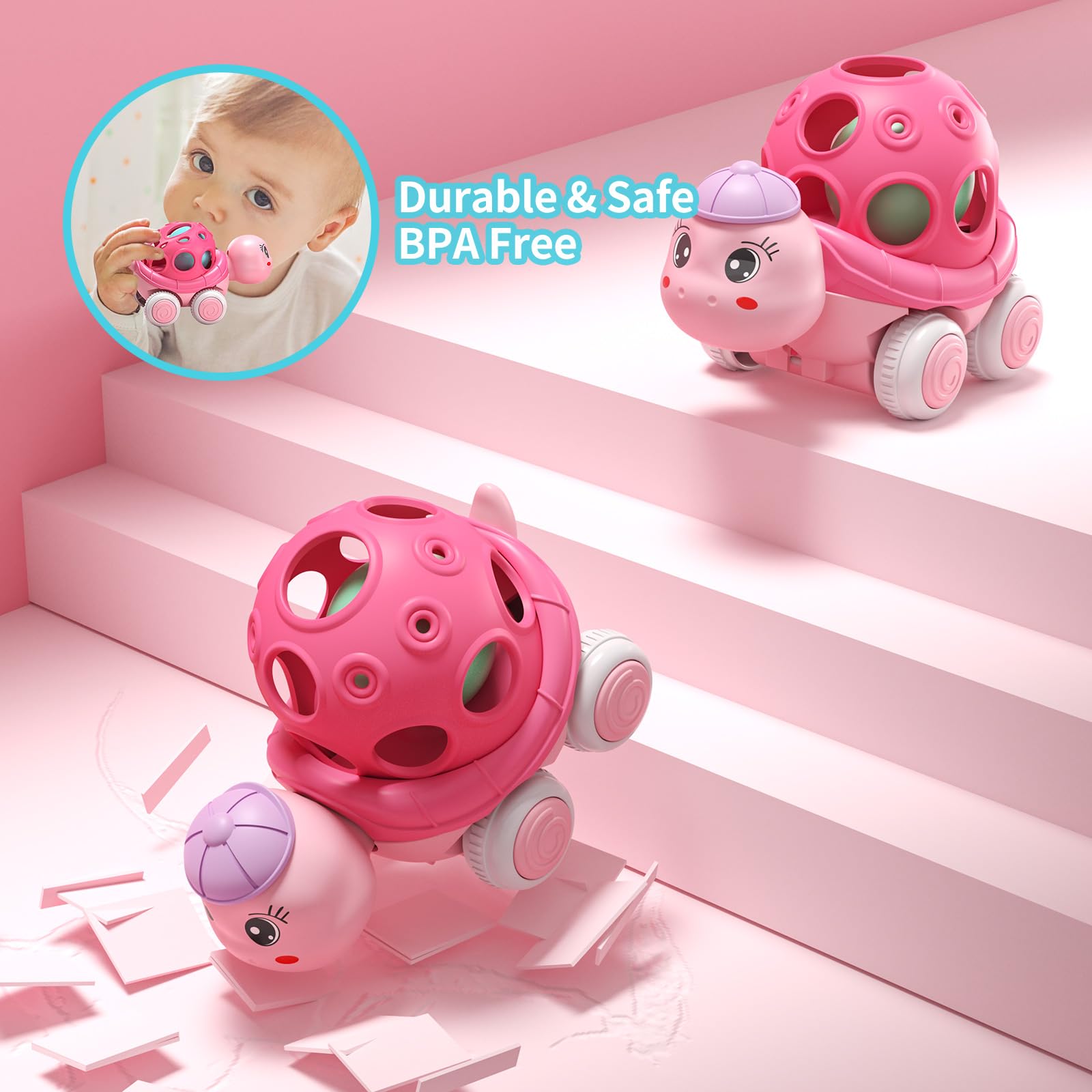 XFFFun baby girl car soft materials, safe for gentle playtime.