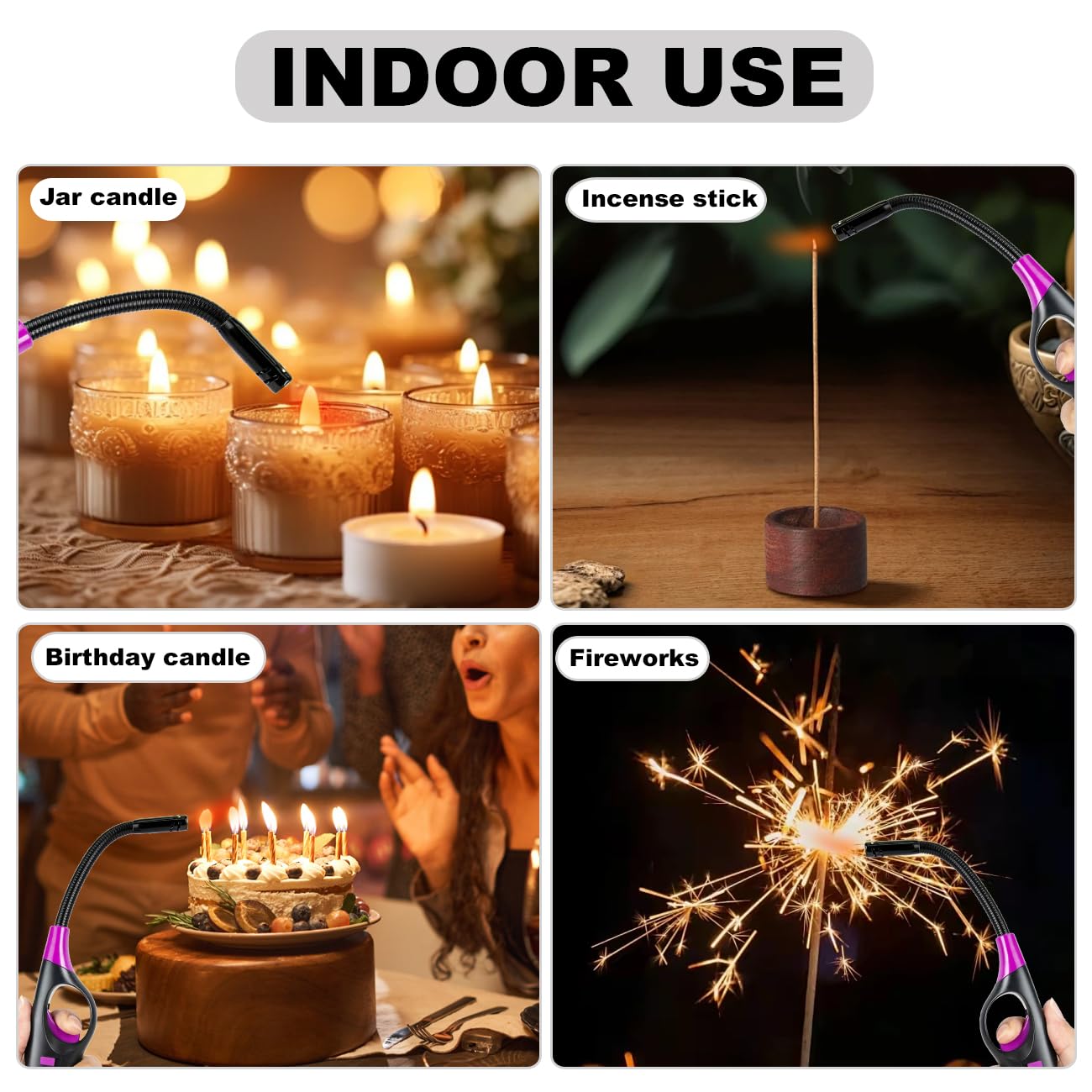 Xfunneer rubberized coating provides a comfortable grip during lighting.