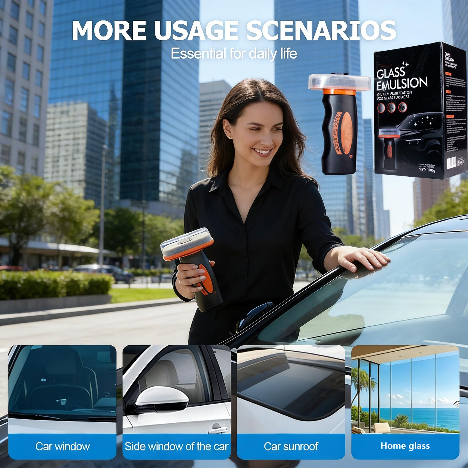 XFYVIKR Glass Guard improves clarity in wet weather.