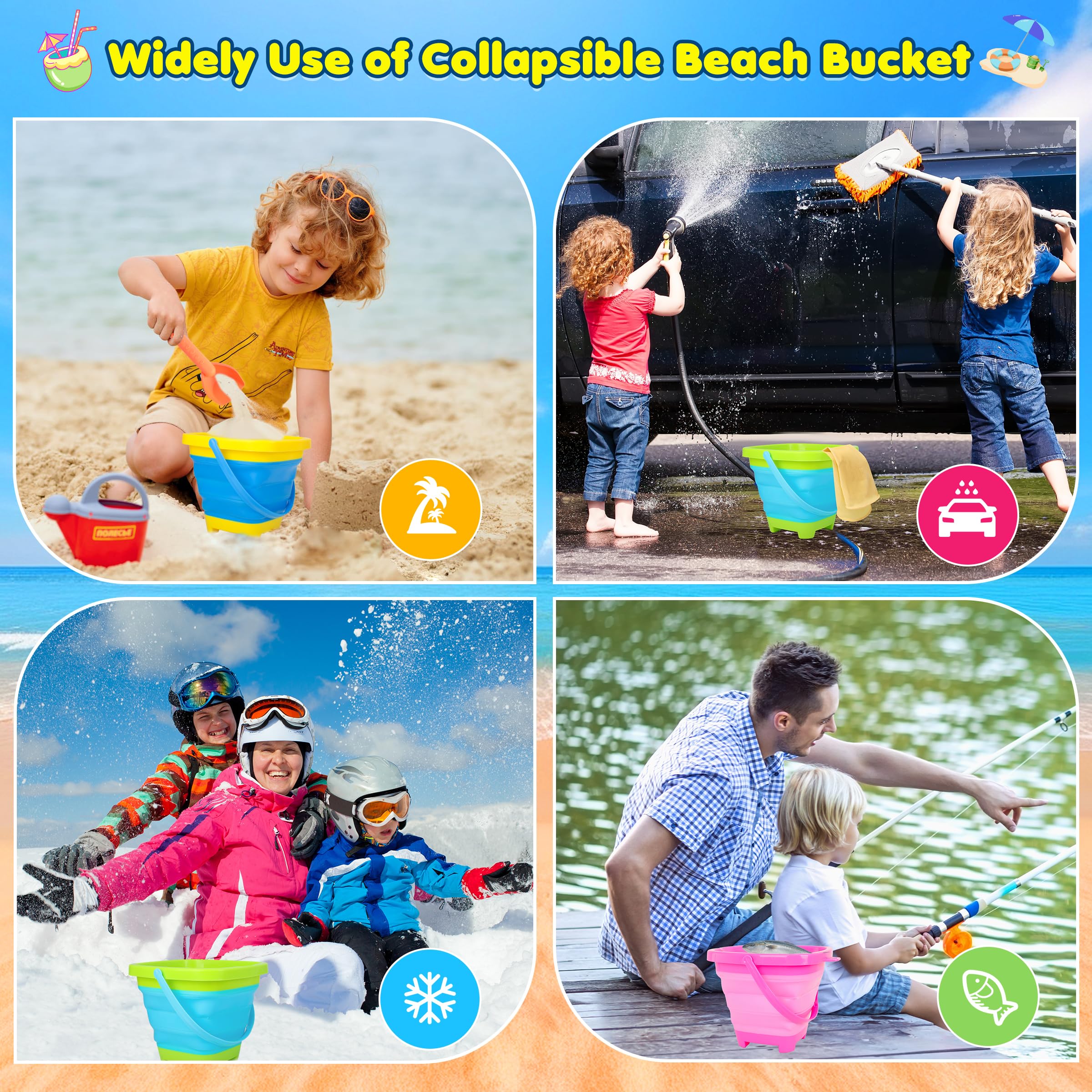 Xgunion kids playing in sand with the bucket set for imagination