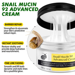 xiamofuzhou snail mucin 92 percent cream face application—gentle hydration