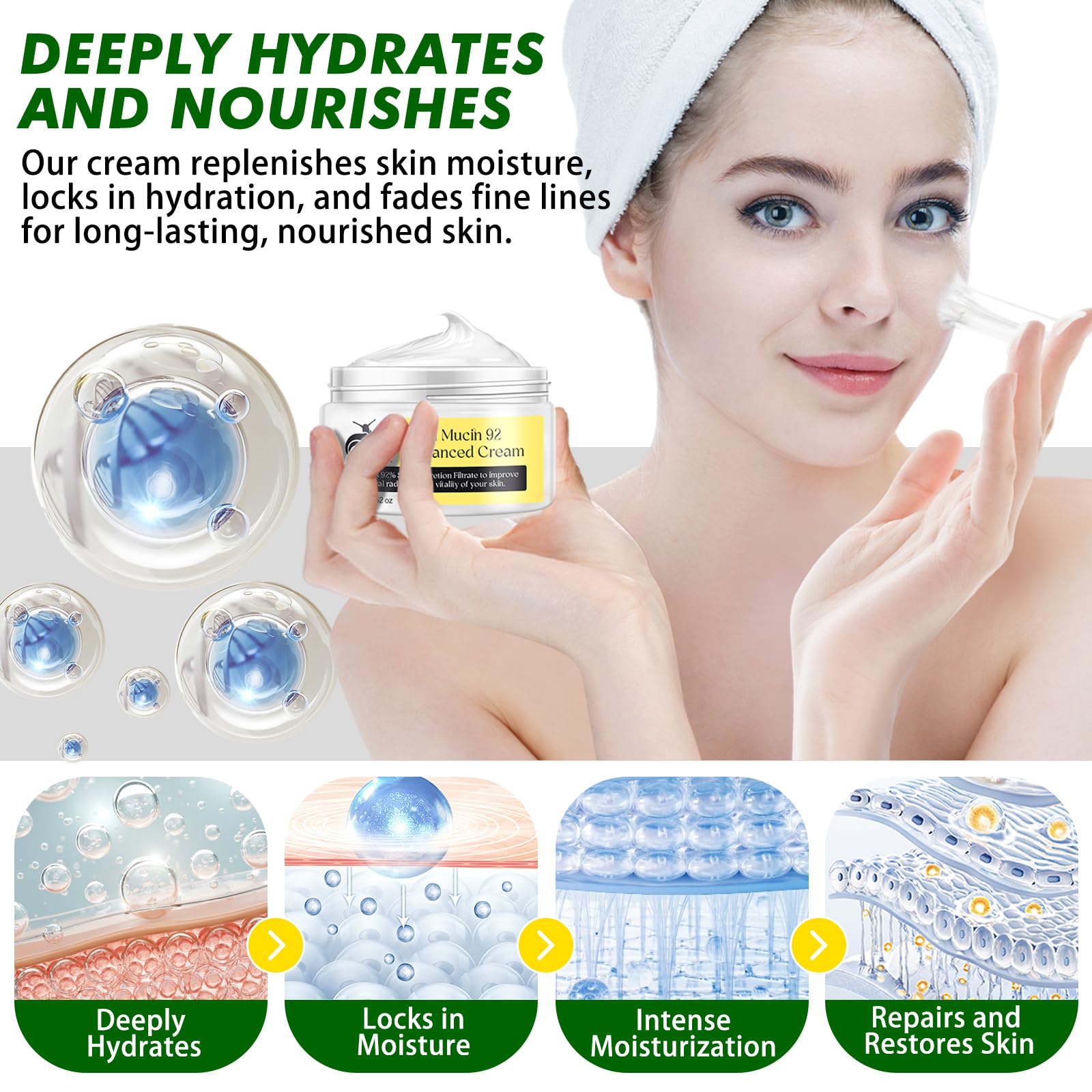 xiamofuzhou snail mucin 92 percent ingredients—natural, hypoallergenic formula