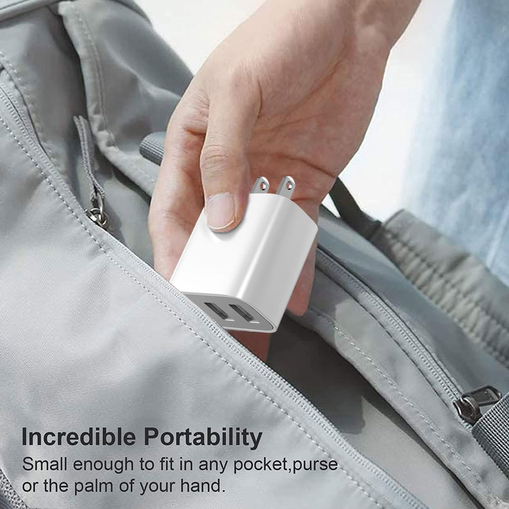 XIANGHONGYIAN 3-Port USB Wall Charger close-up, sturdy ports and safety design