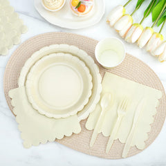 Xiangqu cream napkins 6.5 inches add a soft touch to gatherings.