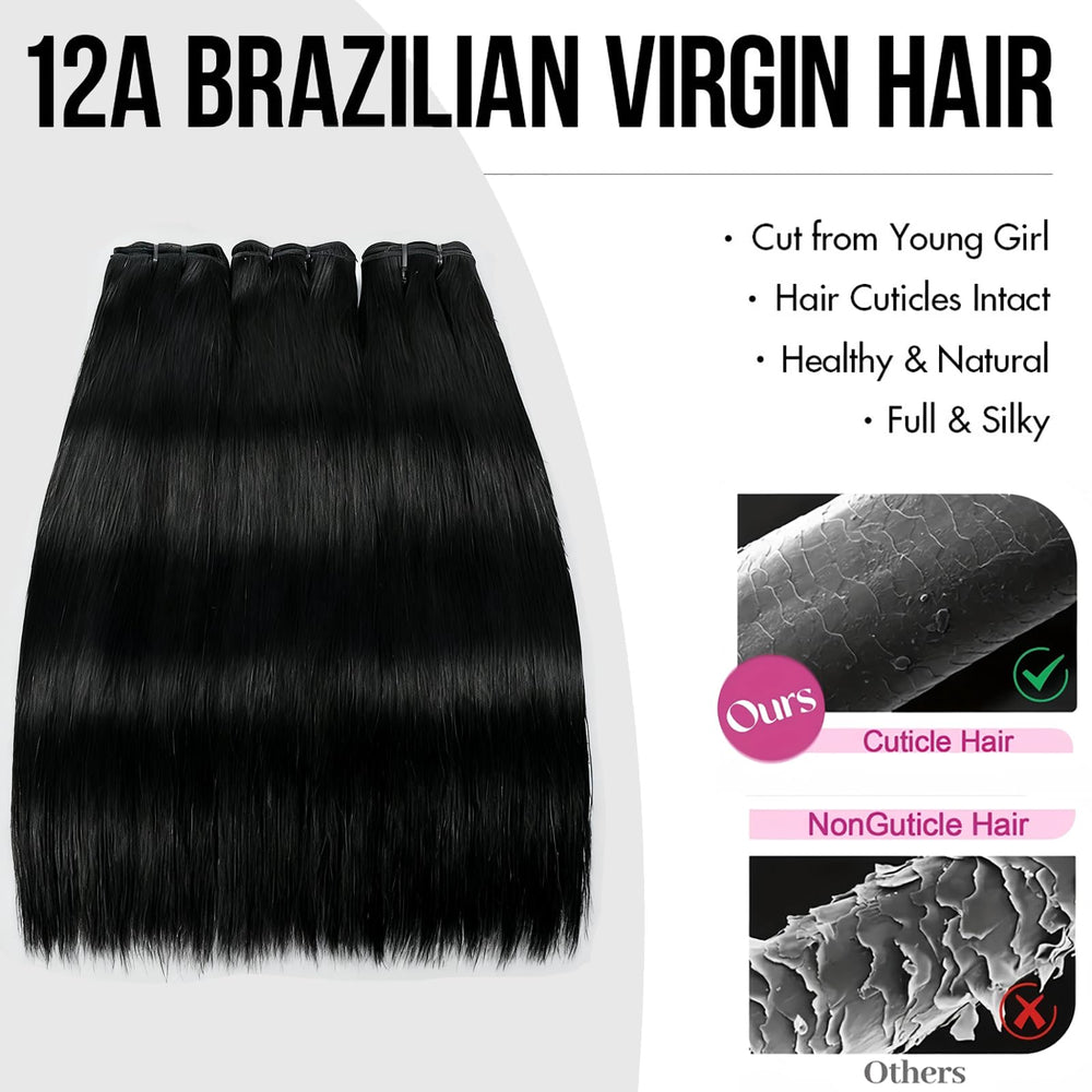 XIANYUN 12A bundles 18in straight deliver sleek length for elegant looks.