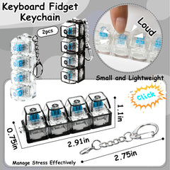 XiawaLangzhuo keyboard fidget clicker close-up shows crisp tactile feedback for concentration