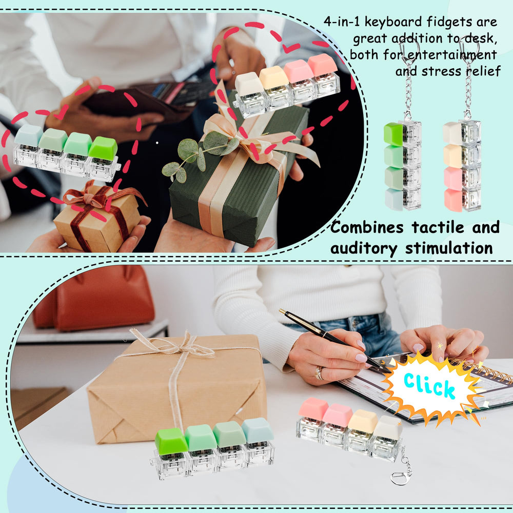 XiawaLangzhuo keyboard fidget green tactile feedback on the go