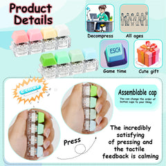 XiawaLangzhuo keyboard fidget white keychain portable use