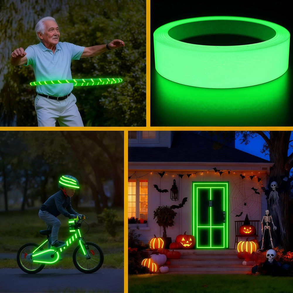 XIAXIATECH Glow Tape used in Halloween or DIY decorations with glow