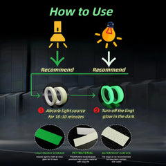 XIAXIATECH Glow Tape is waterproof; suitable for outdoor surfaces