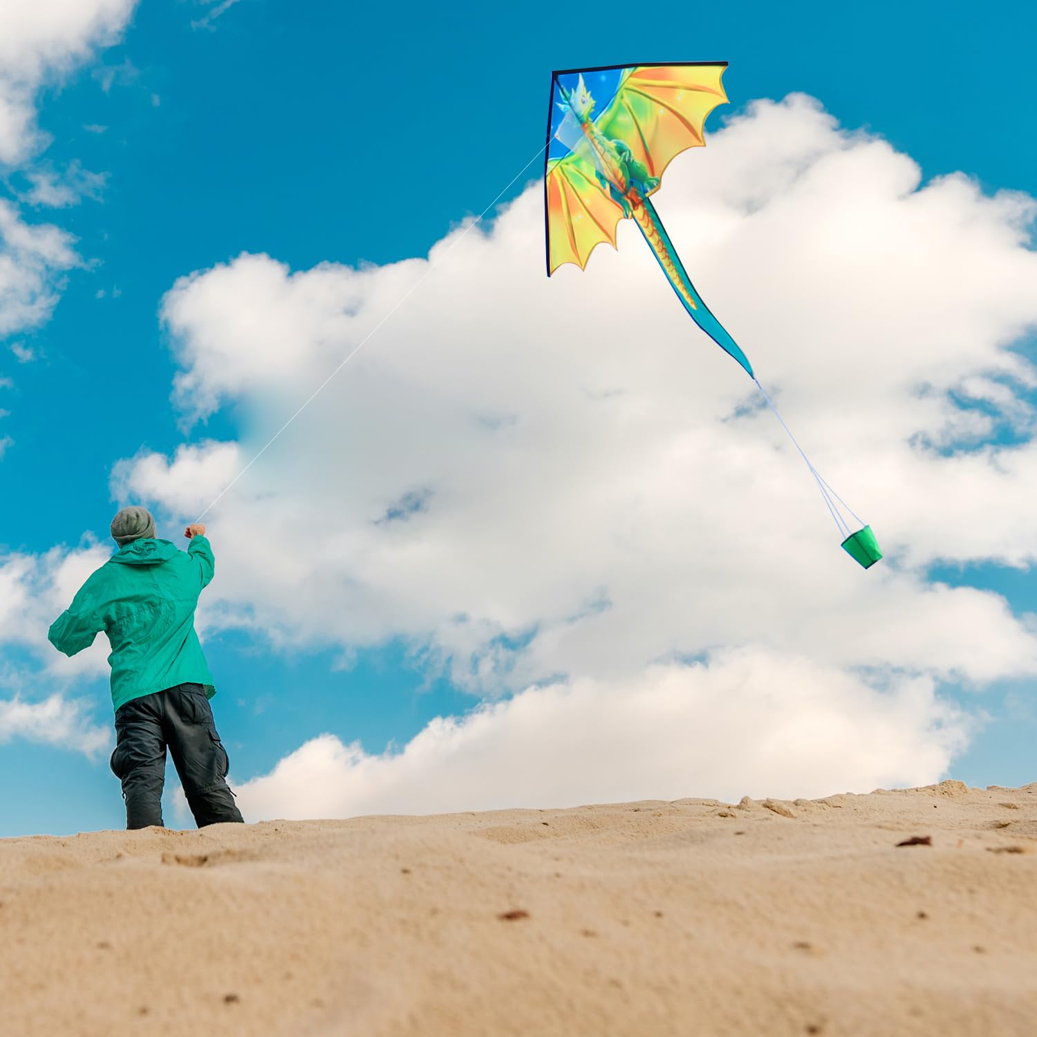 Xida Dragon Kite ideal for beach and park use with family.
