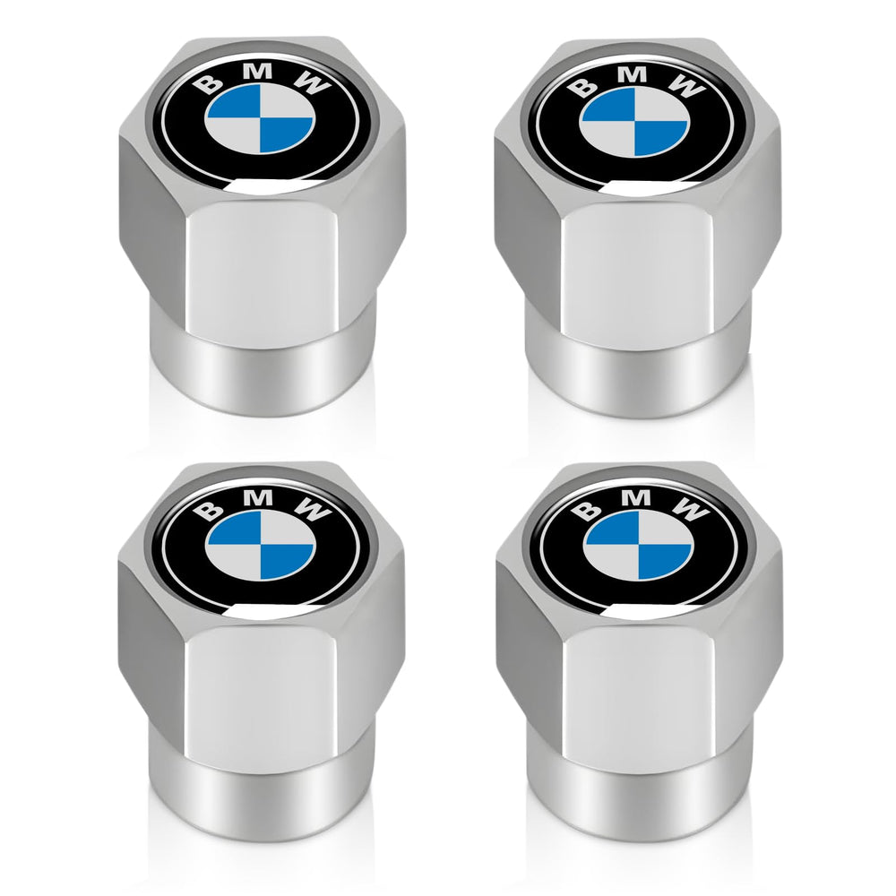XIGRALUCK tire valve cap with BMW metal cover adds stylish protection.