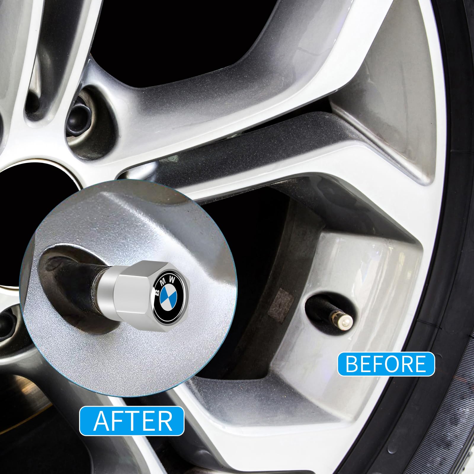 XIGRALUCK valve cap featuring a rubber O-ring for reliable airtight protection.