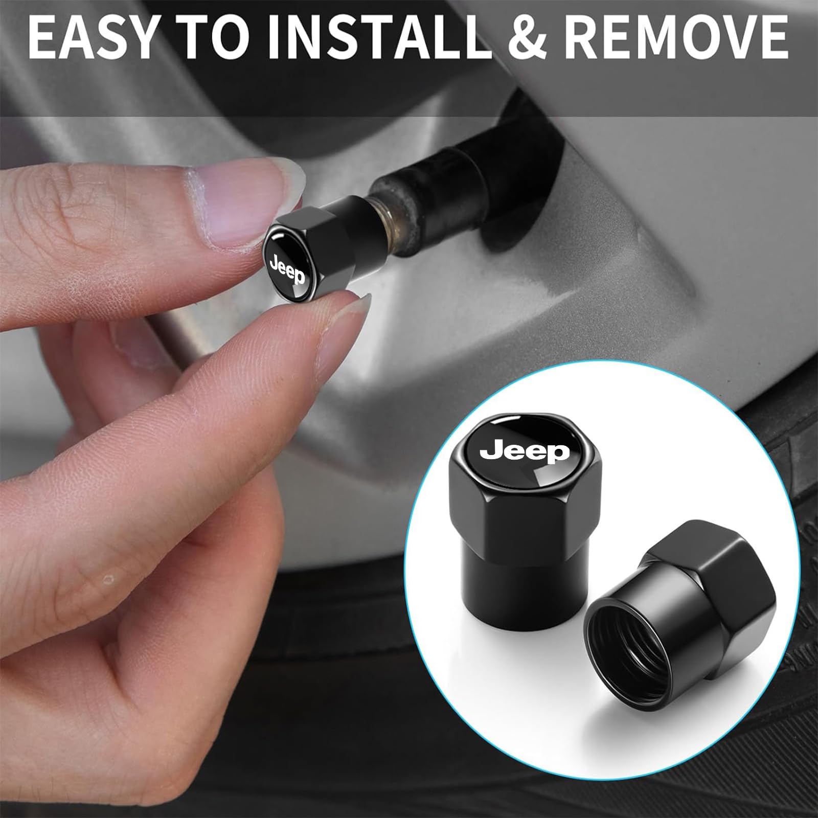 XIGRALUCK valve cap with universal threaded fit for cars, SUVs, and bikes.