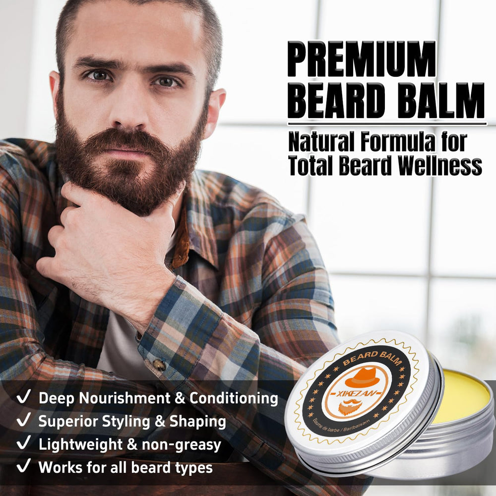 XIKEZAN beard brush evenly distributes oils for healthier beard.