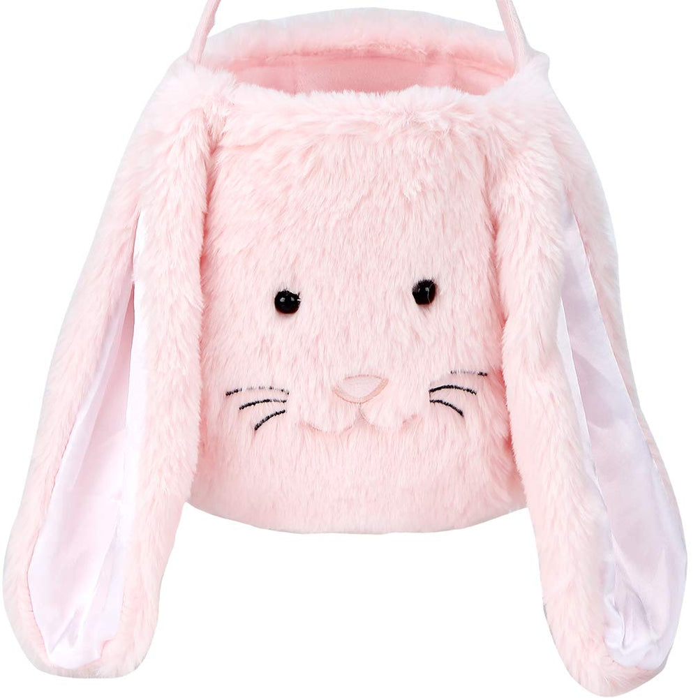 XinblueCo bunny basket dimensions show compact base and tall knot height for storage.