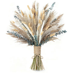 xin's convey 120pcs dried pampas grass bouquet for elegant table decor