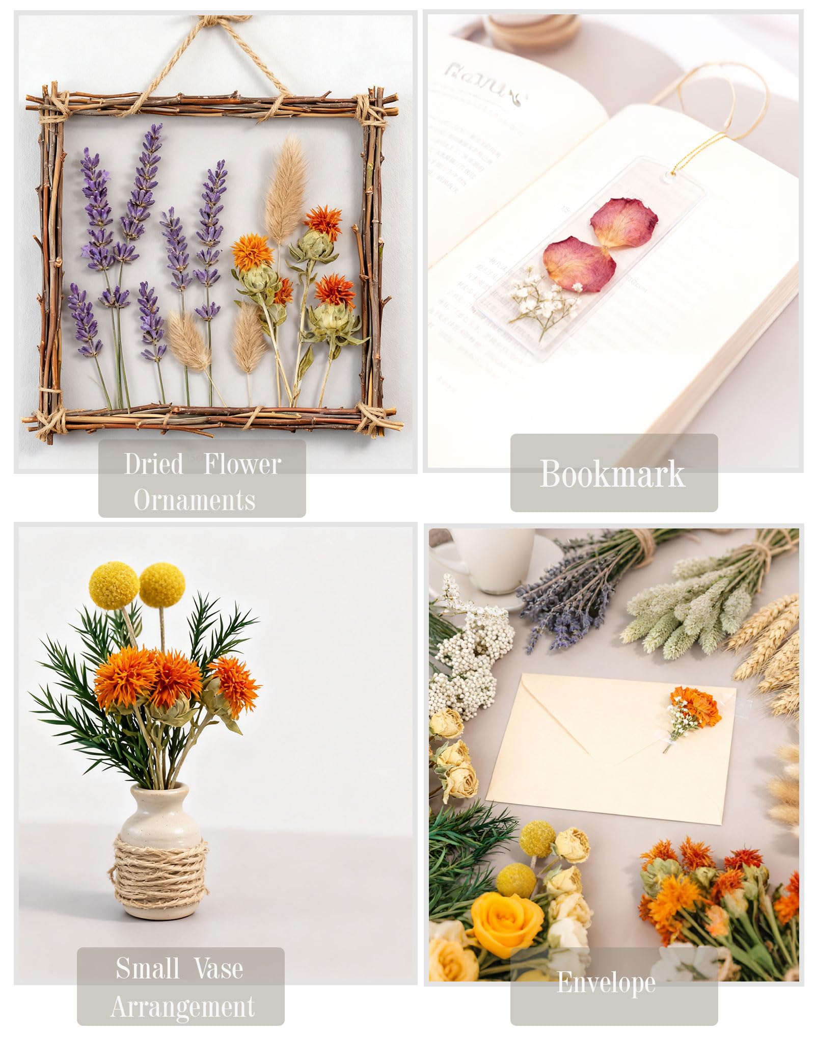Xin's Convey mini dried bouquets for small vases and gifting.