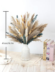 xin's convey large deluxe pampas bundle adds fluffy height to vases
