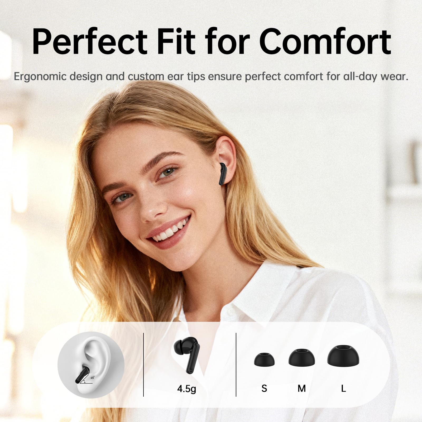 Xinwld Air3 Pro IP7 waterproof ergonomic design for workouts