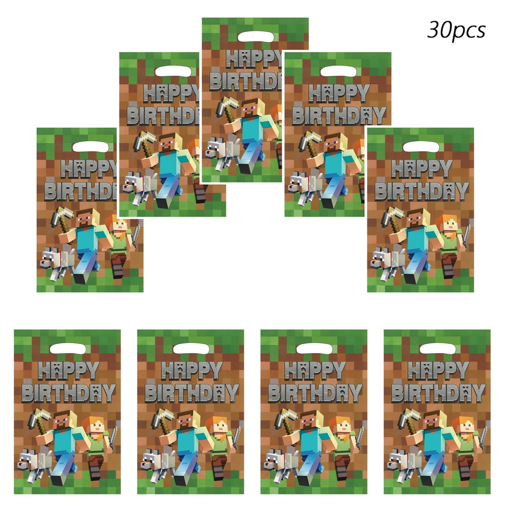 Xioose Pixel cartoon-pattern bags ideal for birthday celebrations and prize giveaways.