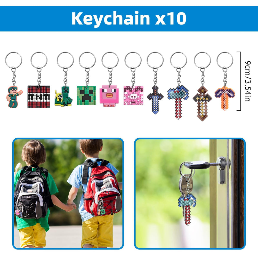 Xioose Pixel Style 10 badges, playful keepsakes for games and exchanges.