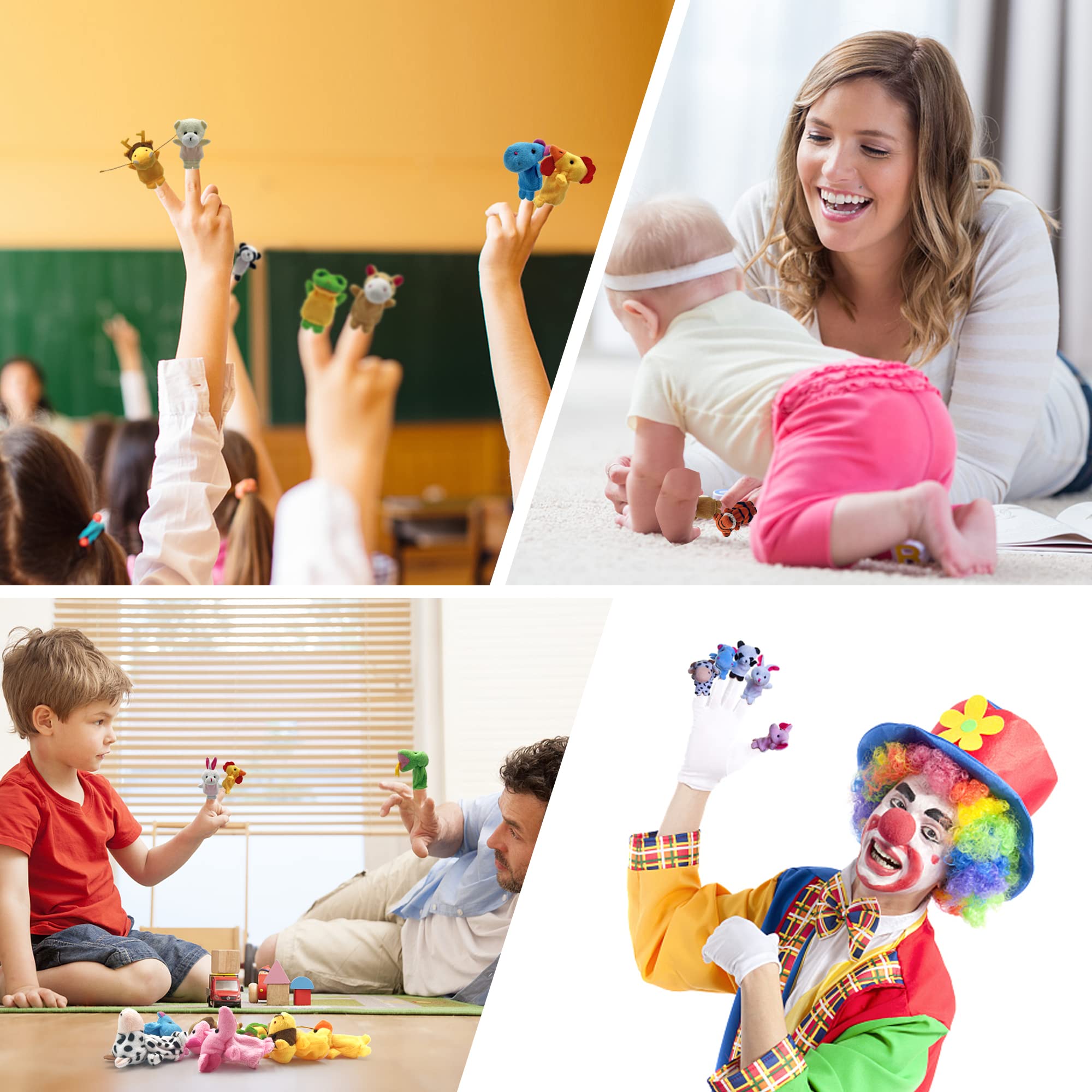 XIPEGPA tiny puppets serve as charming story props at home or school.