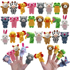 XIPEGPA 24pc finger puppets set for engaging storytelling and imaginative play.
