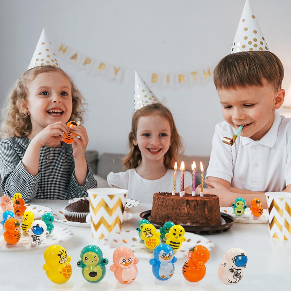 XIPEGPA 70pcs mini tumbler toy set for celebrations and play.